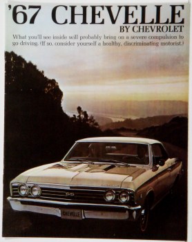1967 Chevelle Dealer Showroom Sales Brochure  OE Quality!