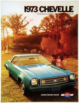 1973 Chevelle Dealer Showroom Sales Brochure  OE Quality!