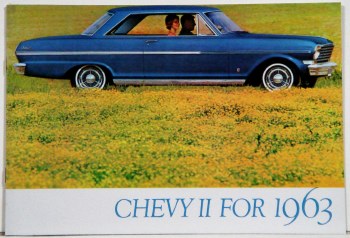 1963 Chevy II Nova Dealer Showroom Sales Brochure  OE Quality!