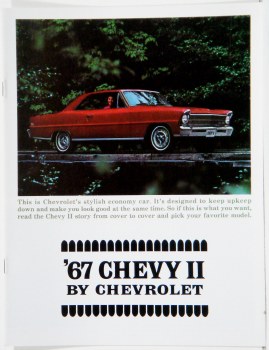 1967 Chevy II Nova Dealer Showroom Sales Brochure  OE Quality!