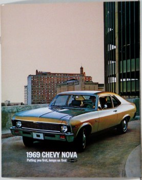 1969 Nova Dealer Showroom Sales Brochure  OE Quality!