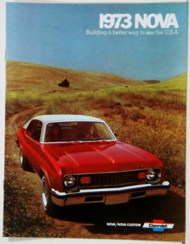 1973 Nova Dealer Showroom Sales Brochure  OE Quality!