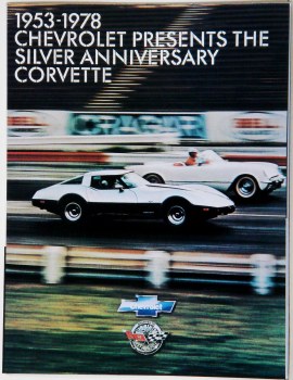 1953-1978 Corvette Silver Anniversary 25 Years Sales Brochure