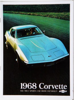 1968 Corvette Dealer Showroom Sales Brochure  OE Quality!