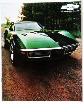 1971 Corvette Dealer Showroom Sales Brochure  OE Quality!