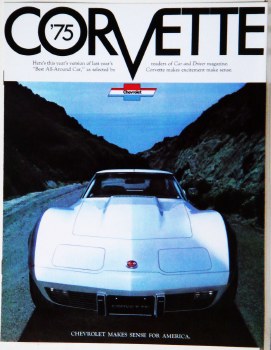 1975 Corvette Dealer Showroom Sales Brochure  OE Quality!