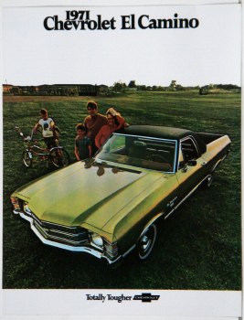 1971 El Camino Dealer Showroom Sales Brochure  OE Quality!
