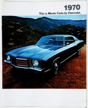 1970 Monte Carlo Dealer Showroom Sales Brochure  OE Quality!