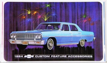 1964 Chevelle Custom Illustrated Accessories Pamphlet