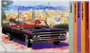 1965 Chevelle Custom Illustrated Accessories Pamphlet