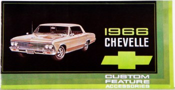 1966 Chevelle Custom Illustrated Accessories Pamphlet