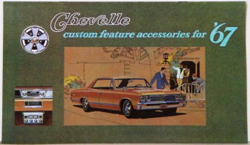 1967 Chevelle Custom Illustrated Accessories Pamphlet