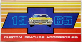 1965 Full Size Chevrolet Custom Illustrated Accessories Pamphlet