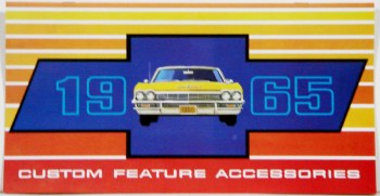 1965 Full Size Chevrolet Custom Illustrated Accessories Pamphlet