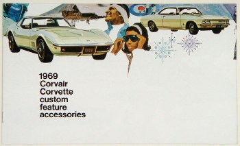 1969 Corvette &amp; Corvair Custom Illustrated Accessories Pamphlet