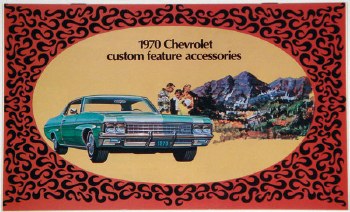 1970 Full Size Chevrolet Custom Illustrated Accessories Pamphlet