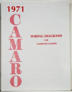1971 Camaro Factory Wiring Diagram Manual
