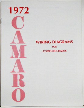 1972 Camaro Factory Wiring Diagram Manual