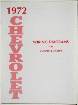 1972 Full Size Chevrolet Factory Wiring Diagram Manual