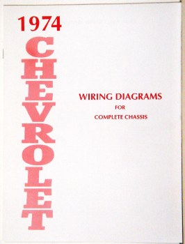 1974 Full Size Chevrolet Factory Wiring Diagram Manual