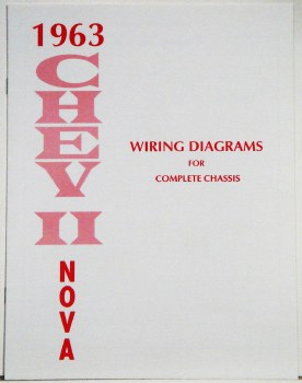 1963 Chevy II Nova Factory Wiring Diagram Manual