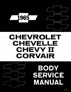 1965 Full Size Chevrolet Chevelle Nova Fisher Body Service Manual
