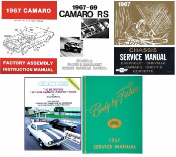 1967 Camaro  Restoration Book Set  Service Body Chassis Wiring Diagrams