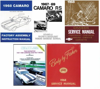 1968 Camaro Restoration Book Set Service Body Chassis Wiring Diagrams ...