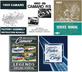 thumbnail image 2 of 1969 Chevy Camaro Factory Assembly Manual – I-5 CLASSIC CHEVY L1504 Guide Book 2 of 4