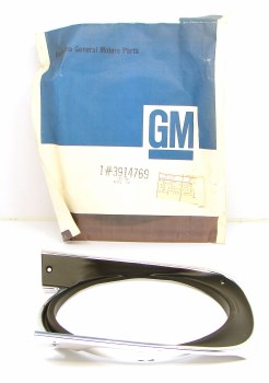 1968 Camaro NOS Standard Headlamp Bezel LH GM Part# 3914769