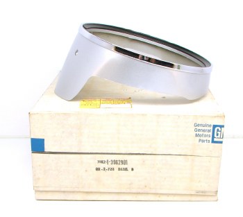 1969 Camaro NOS Standard Headlamp Bezel w/Trim LH GM Part# 3962901