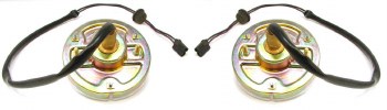 1969 Camaro Restored Front Parking Lamp Assemblies GM Gold Iridite Pair