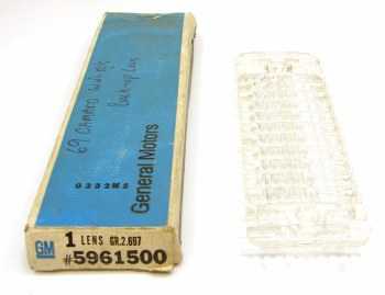 1969 Camaro NOS Rally Sport Backup Lamp Lens Original GM Part# 5961500