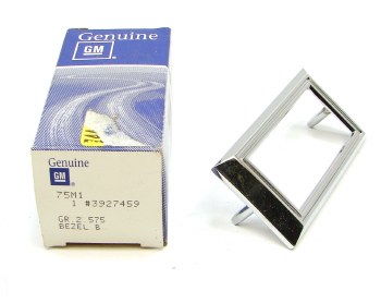 1968 Camaro NOS Front or Rear Side Marker Chrome Bezel GM Part# 3927459