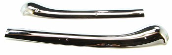 1967 1968 1969 Camaro &amp; Firebird Convertible Header Moldings Re-Chromed 7639786 &amp; 7639787