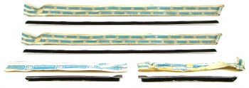 1968 1969 Camaro &amp; Firebird NOS Coupe Outer Windowfelts (4) Pieces GM