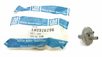 1968 1969 Camaro NOS RS Headlight Hose Check Valve Original GM Part# 3922296