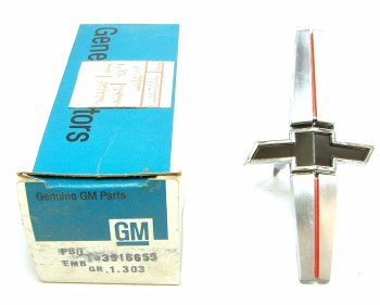 1968 Camaro NOS Standard Grille Bowtie Emblem Original GM Part# 3916655