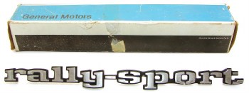 1969 Camaro NOS RS Rally Sport Front Fender Emblem Orig GM Part# 3953633