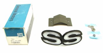 1969 Camaro NOS SS Grille Emblem Original GM Part# 3981921