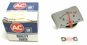 1968 1969 Camaro NOS Console Temperature Gauge  Original GM Part# 6489836