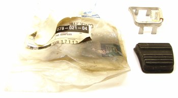 1967-1972 Camaro &amp; Firebird NOS Park Brake Pedal Pad &amp; Stainless Trim
