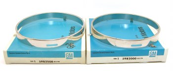 1967-1975 Camaro Chevelle Nova NOS Headlight or Headlamp Retainer Stainless Steel Trim Ring  GM# 5952000