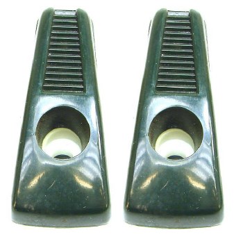 1967 1968 1969 Camaro &amp; Firebird Coat Hooks Nice Used Original GM Pair Dark Green