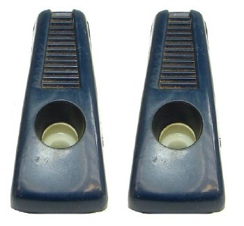 1967 1968 1969 Camaro &amp; Firebird Coat Hooks Nice Used Original GM Pair Dark Blue