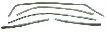 1969 Camaro &amp; Firebird Headliner Windlace Set 4 Pieces Original GM Dark Green