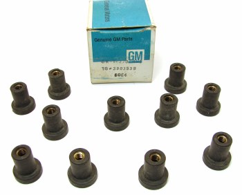 1967 1968 1969 Camaro &amp; Firebird NOS Radiator Mounting Grommets Original GM Part# 3903539