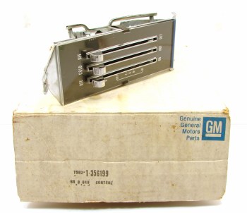 1969-1974 Camaro &amp; Chevy Nova NOS Heater Control Head Assembly  Without AC GM# 356199