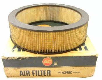 1969 1970 Camaro &amp; Corvette NOS SS 350 4 bbl  Air Cleaner Element GM Part# 6484235