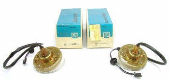 1969 Camaro NOS Front Parking Light Assemblies  Gold Iridite  GM# 916911